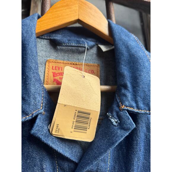 NWT Levis Medium Wash Denim Jacket Men's Size Small - Picture 7 of 8